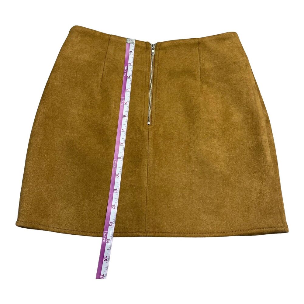 Ivy & Main Mini Skirt Solid Brown Women’s Size XS - Picture 5 of 6